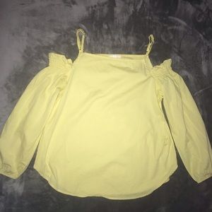 Partial shoulder blouse